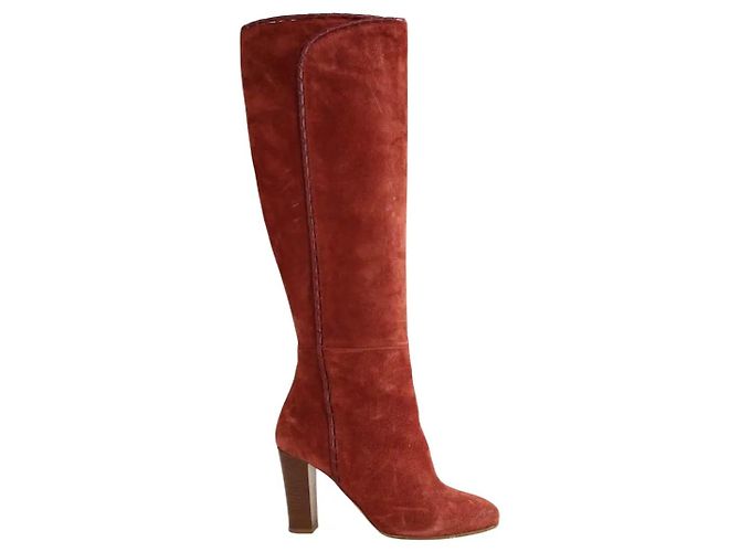SéZane Braune Wildlederstiefel