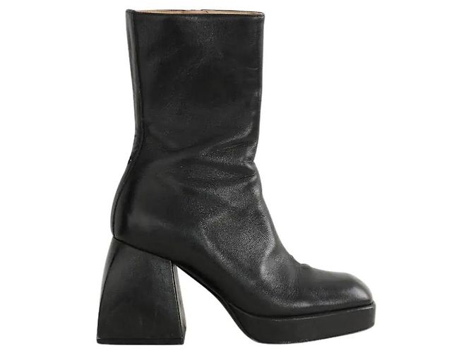 Nodaleto Botas de couro preto