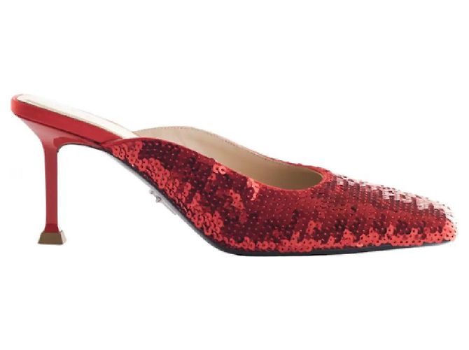 Cesare Paciotti Zapatos de Tacón de Lentejuelas Rojas Paciotti