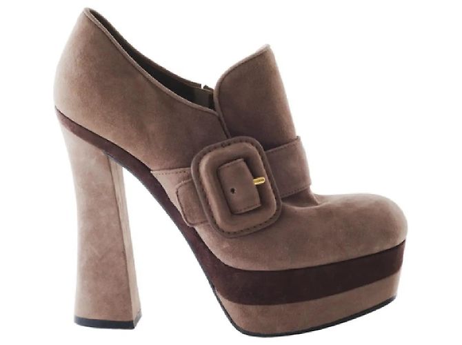 Miu Miu Pumps With Wedge Heel Brown