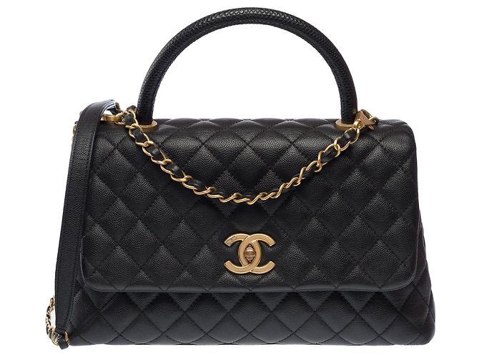 Borsa CHANEL Coco Handle in Pelle Nera - 103193 Nero