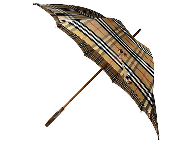 Vintage Burberry Nova Check Regenschirm Beige