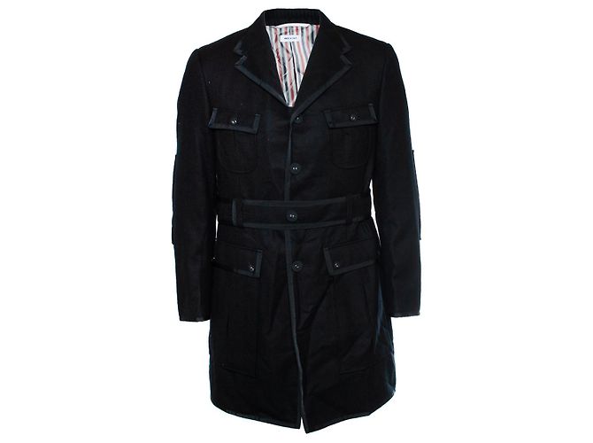 Thom Browne, trench coat nero