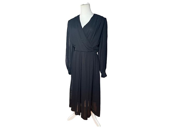 Vintage Givenchy Wollkleid Schwarz