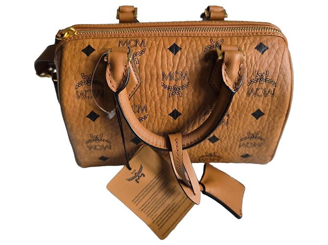 Bolsa Weekender MCM Visetos Marrom