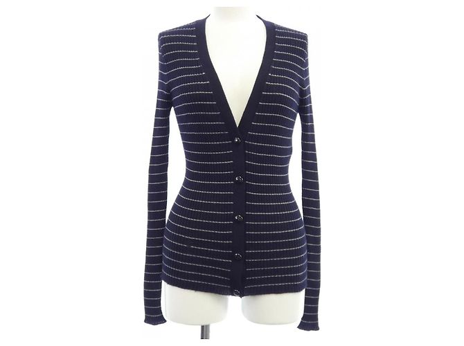 Cardigan in seta e cashmere Christian Dior Blu
