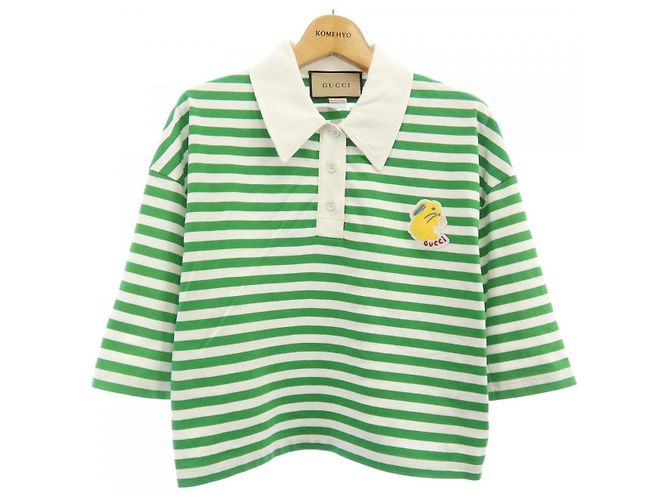 Polo de algodón Gucci Blanco Verde 