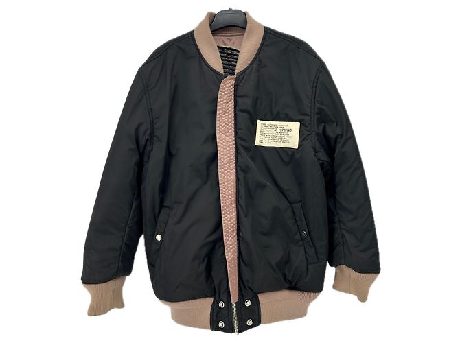 Diesel Reversible Jacket Black Polyester XS