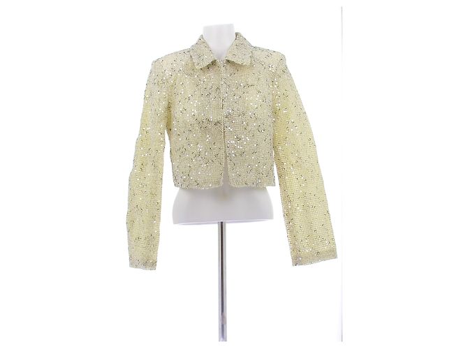 Autre Marque Veste et short à sequins Golden