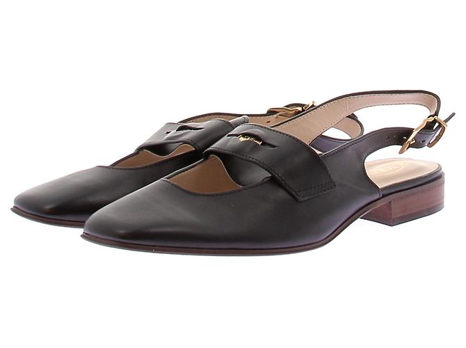 Mocassini aperti Tod's in pelle nera 40 Nero