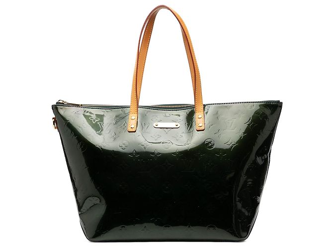 Louis Vuitton Monogram Vernis Bellevue GM Verde Verde scuro