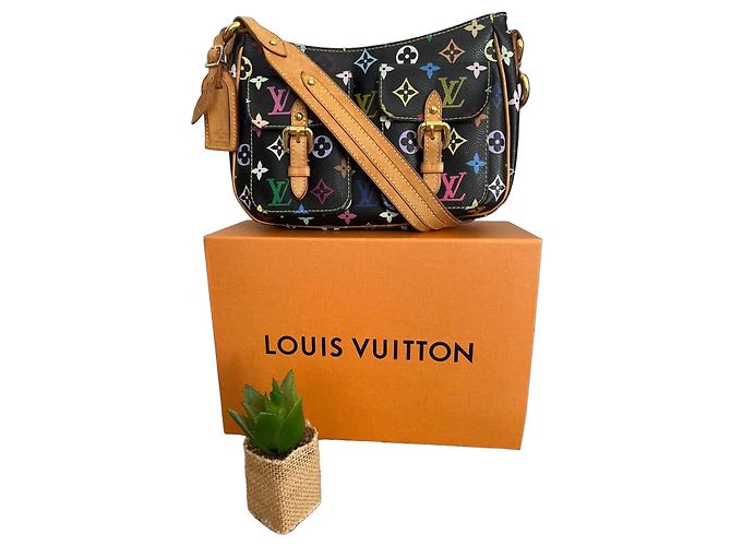 Louis Vuitton Lodge PM – Multicolore Monogram Canvas Black Murakami Multiple colors