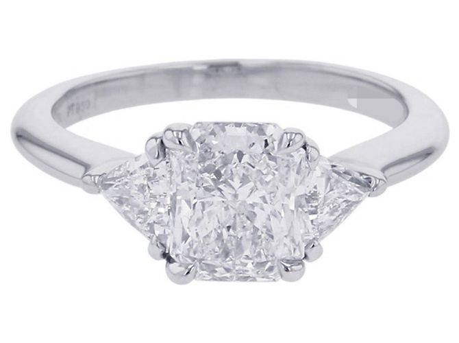 Platin-Ehering von Tiffany & Co. Silber