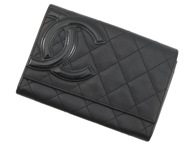 Chanel Cambon Line Bi-fold Wallet Black