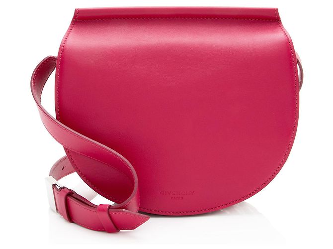 Mini bolsa Infinity de couro de bezerro Givenchy Rosa