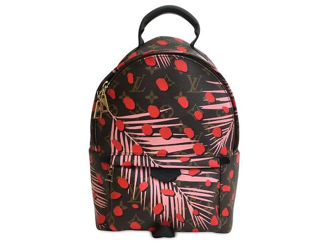 Mochila Palm Springs PM Monogram Jungle Dots da Louis Vuitton Braun