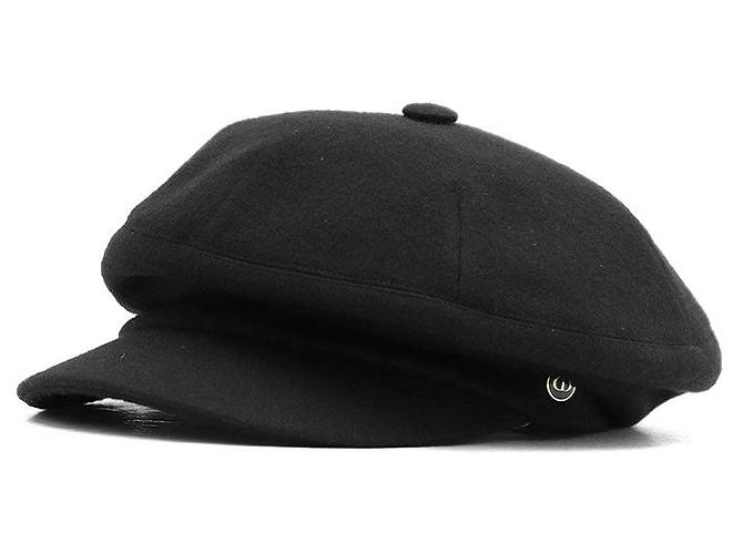 Chapéu de Lã Nylon com Logo CD Christian Dior Preto
