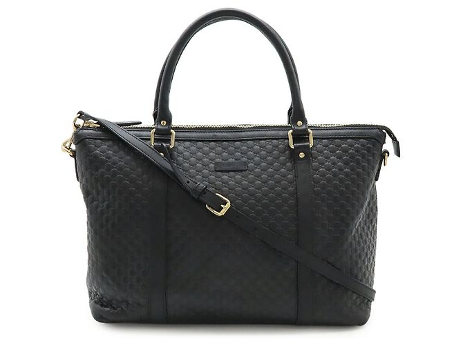 Borsa 2 in 1 Microguccissima di Gucci Nero