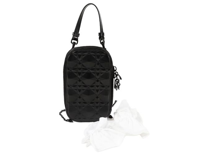 Dior Borsa a tracolla per telefono cellulare da donna Nero