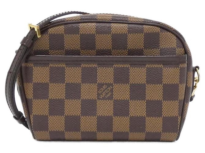 Louis Vuitton Pochette Ipanema Damier Shoulder Bag Brown