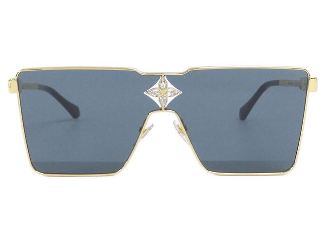 Louis Vuitton Cyclone Metallsonnenbrille Schwarz
