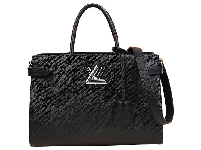 Louis Vuitton Twist Tote Shoulder Bag Black