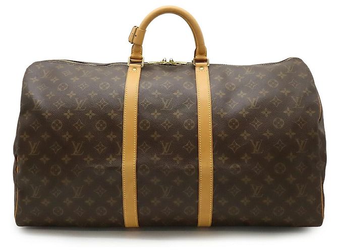Bolsa de viagem Louis Vuitton Monogram Keepall 55 Marrom