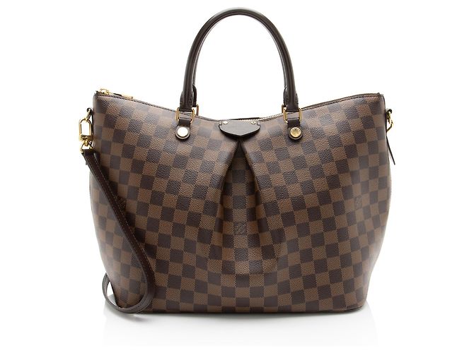 Bolsa Louis Vuitton Damier Ebene Siena GM Marrom