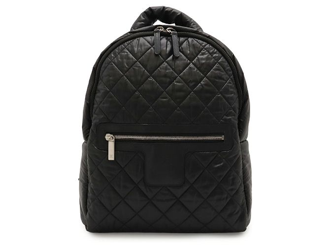 Chanel Coco Cocoon Nylon Leather Backpack Black