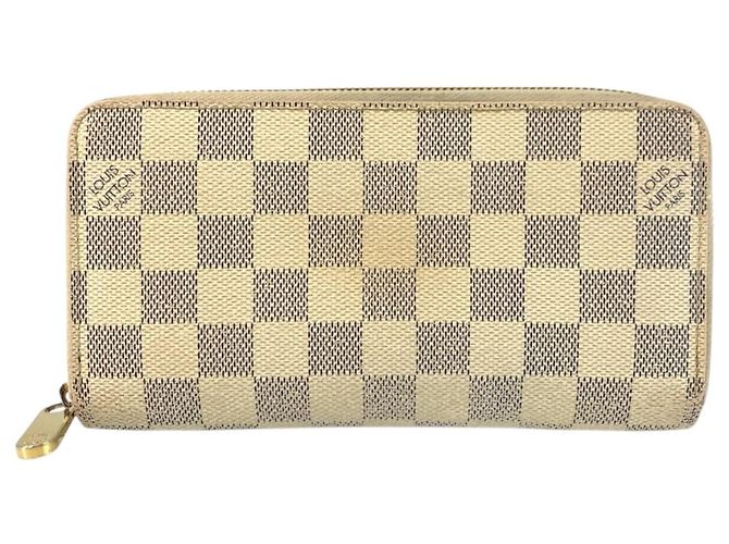 Cartera Zippy Damier Azur Louis Vuitton Blanco