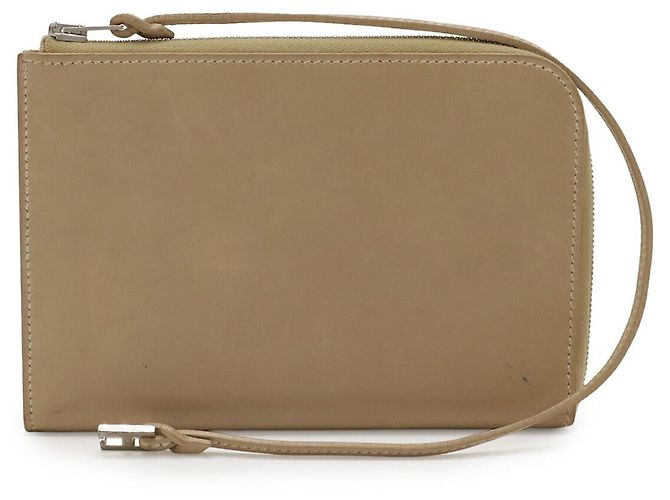 Hermès Hermes Remix Leather Card Case Pass Case Brown Beige