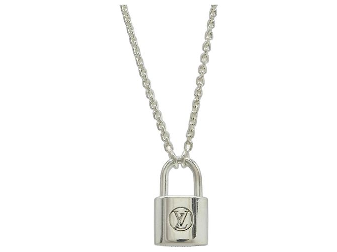 Pendente Collana Silver Lockit UNICEF di Louis Vuitton Argento Metallico