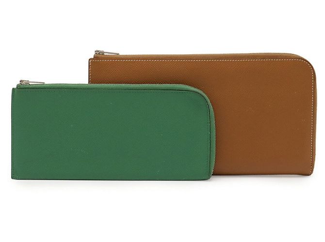 Hermès Portefeuille Long en Cuir L-Zip Remix Combine Hermes
