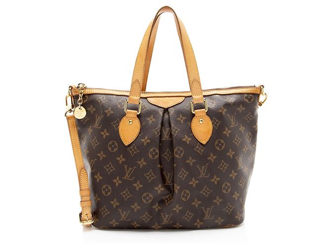 Louis Vuitton Monogram Canvas Palermo PM Tote Brown