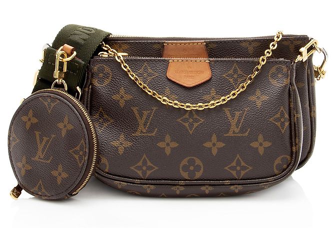 Multi Pochette Multi-Pochette Acessórios em Canvas Monogram Louis Vuitton Marrom