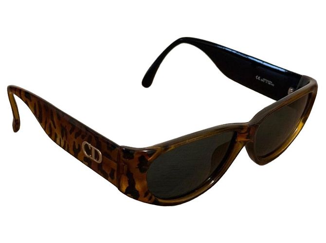 Occhiali da sole Christian Dior leopardati Marrone Stampa leopardo