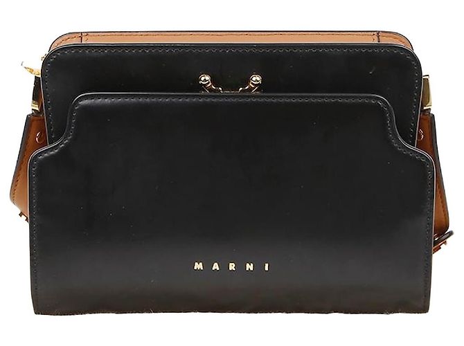 Marni Mini borsa a spalla incrociata Reverse Trunk Nero