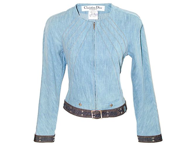Hellblaue Jacke Christian Dior Dunkelblau