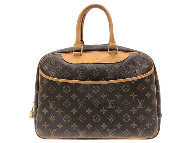 Sac à main Vanity Bowling Monogram Louis Vuitton Marron