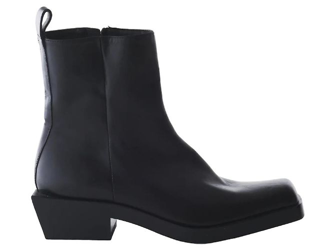 Cesare Paciotti Leather Ankle Boots Black