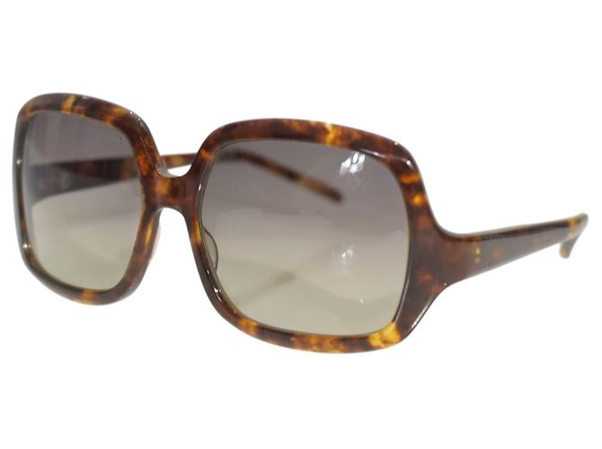 Autre Marque Christian Roth 14253 Oversized Square Sunglasses Tortoiseshell Frame Gradient Brown