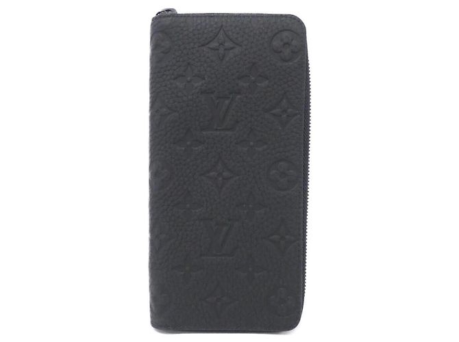 Louis Vuitton Taurillon Monogram Zippy Wallet Black