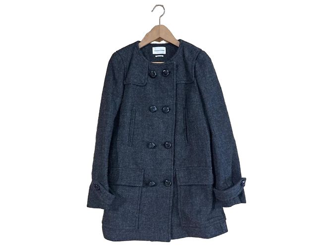 Isabel Marant Etoile Abrigo de Lana Gris Isabel Marant Étoile