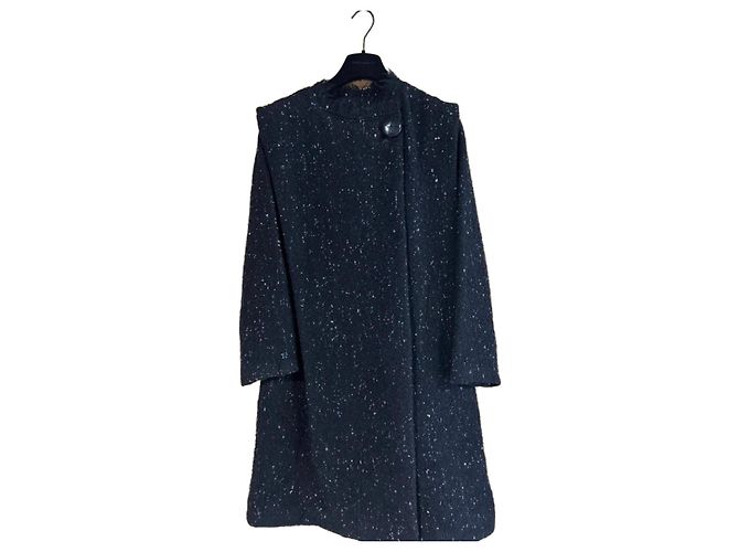 Abrigo Isabel Marant de tweed negro Multicolor