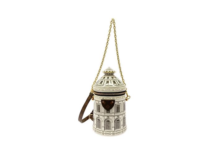 Louis Vuitton Monogram Cannes Shoulder Bag Brown White