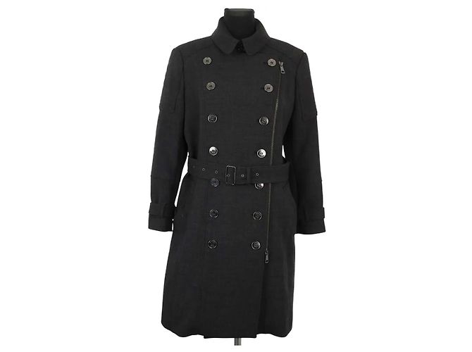 Burberry Anthracite coat Dark grey