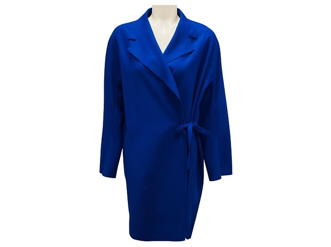 Acne Studios Blue Ember Wrap Coat