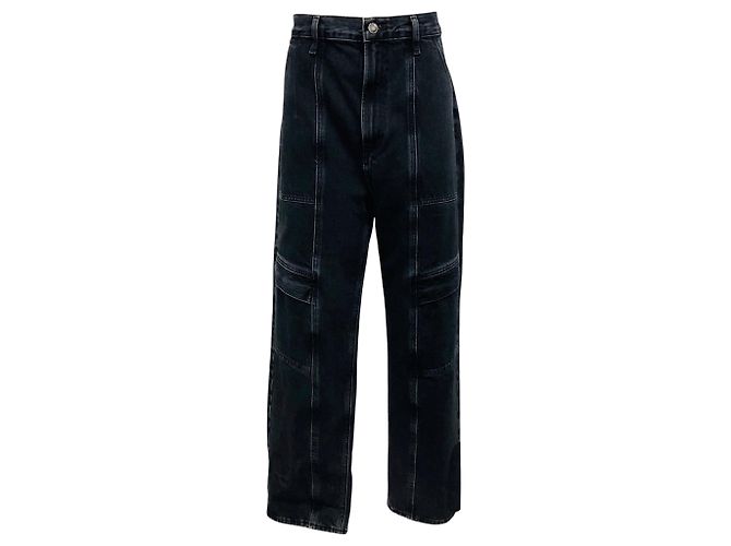 Agolde Panther Cooper Cargo Jeans Schwarz