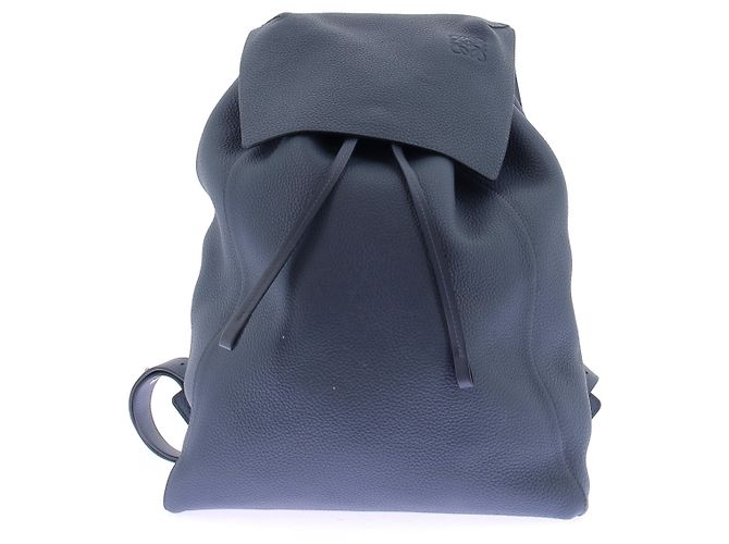 Loewe Blue Leather Backpack