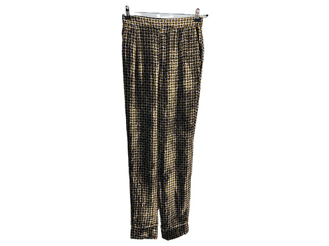 Soeur Bedruckte Samthose Schwarz